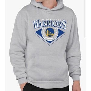 Mens Golden State Warriors Basketball Graphic Hoodie Gray